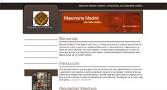 Desktop Screenshot of masoneriamadrid.info