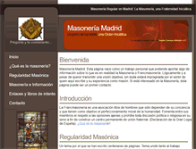 Tablet Screenshot of masoneriamadrid.info